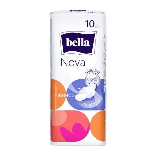 Bella Прокладки ж/г впитывающие  NOVA 10 в полиэтиленовой упаковке