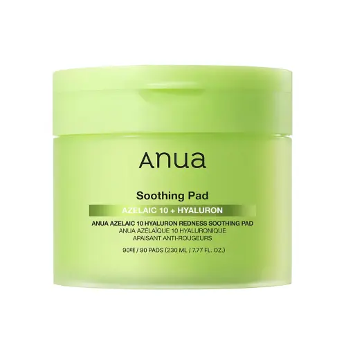 ANUA AZELAIC 10 HYALURON REDNESS SOOTHING PAD Пэды с азелаиновой кислотой 230ml (90EA)