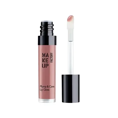 Make Up Factory PLUMP & CARE GLOSS shade 32 Nude Dream Блеск для губ PLUMP & CARE GLOSS тон 32 Нюдовая мечта