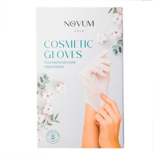 Novum  Косметические перчатки Cotton white № L