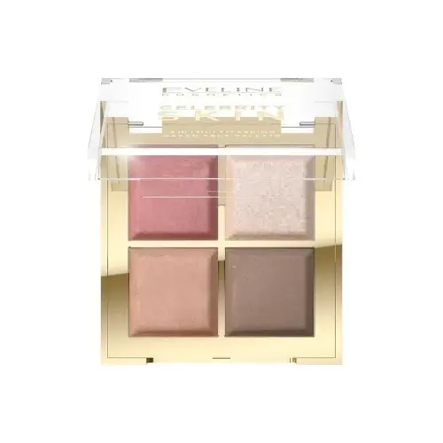 Eveline МНОГОФУНКЦИОНАЛЬНАЯ ЗАПЕЧЁННАЯ ПАЛЕТКА 4в1 ДЛЯ МАКИЯЖА ЛИЦА серии CELEBRITY SKIN, 16гр