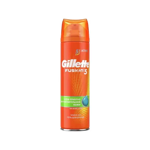 Gillette Гель для бритья Fusion Sensitive 200мл