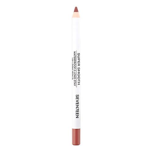 Seventeen Карандаш д/губ т.01 водостойкий с витамином Е Super Smooth W/P Lip Liner натуральный бежевый