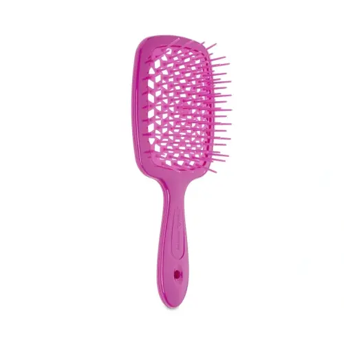 Janeke SUPERBRUSH РАСЧЕСКА РОЗОВАЯ FLUO 2 20,3x8,5x3,1СМ