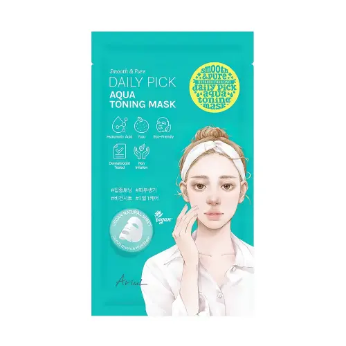 ARIUL МАСКА ТКАНЕВАЯ SMOOTH/PURE DAILY PICK AQUA TONING MASK 20 мл