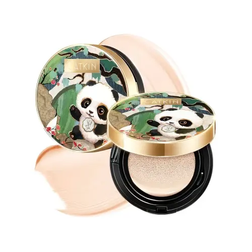 CATKIN PANDA LAND COVERAGE CUSHION BB CREAM C02 Light Beige