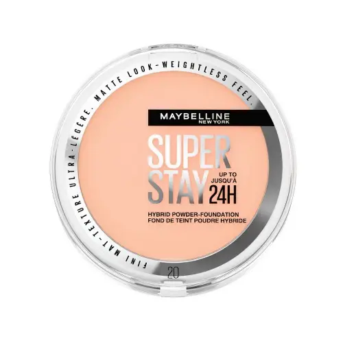Maybelline Стойкая крем-пудра с тональным эффектом Super Stay 24HR Hybrid Powder Foundation №20, 9 г