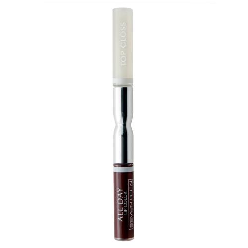 Seventeen Жидкая стойкая помада-блеск  05 ALL DAY LIP COLOR & TOP GLOSS кремовая слива
