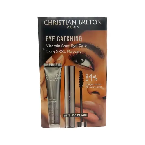 Christian BRETON EYE CATCHING Подарочный набор : Уход за кожей вокруг глаз Vitamin Shot 15мл + Тушь для ресниц Lash XXXL 15мл