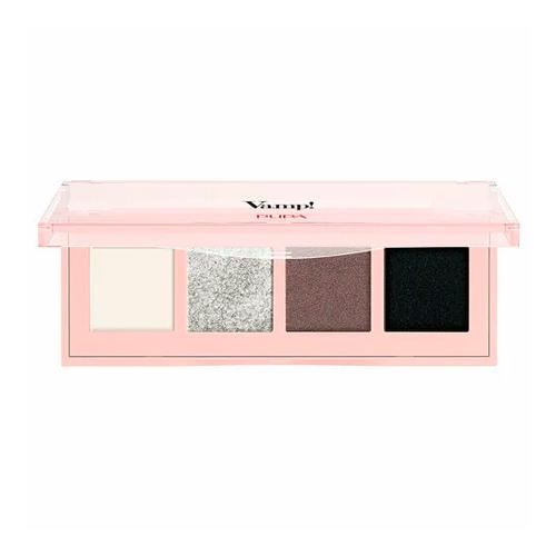 PUPA Палетка теней VAMP! 4 EYESHADOWS PALETTE тон 005 Насыщенный смоуки