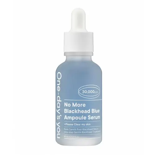 ONE DAYS YOU NO MORE BLACKHEAD BLUE AMPOULE SERUM Себорегулирующая сыворотка для лица 30 мл