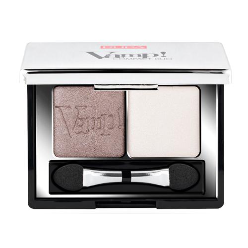 PUPA  Компактные двойные тени VAMP! DUO тон 008 кремовый серо-коричневый