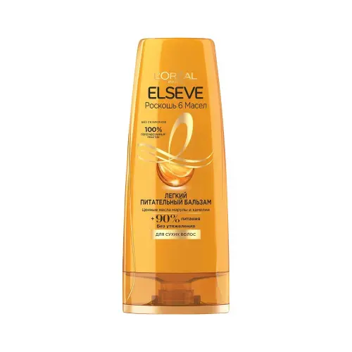 L'oreal ELSEVE Бальзам-ополаскиватель Роскошь 6 масел для сухих волос, 400 мл