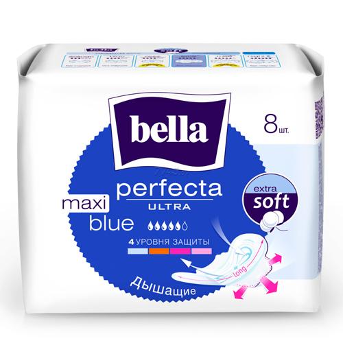 Bella Прокладки Perfecta Ultra Maxi BLUE Супертонкие 8 шт