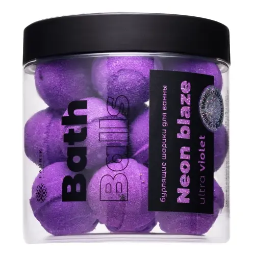 Fabrik Cosmetology Шарики д/ванны бурлящие NEON BLAZE Ultra violet 300 г