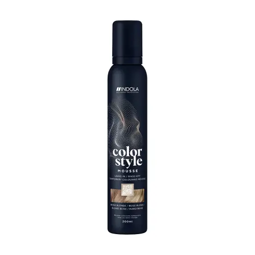 INDOLA Color Style Mousse Beige Blonde Оттеночный мусс для укладки волос Бежевый русый 200мл