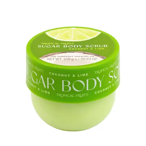 SOMERSET Tropical Fruit Coconut & Lime Sugar Scrub 310g Jar Сахарный скраб с кокосом и лаймом 310гр