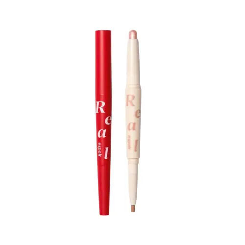 ESPOIR REAL EYE DUAL STICK Двусторонний карандаш для макияжа глаз №2 PEACH BEAM 1,45 гр