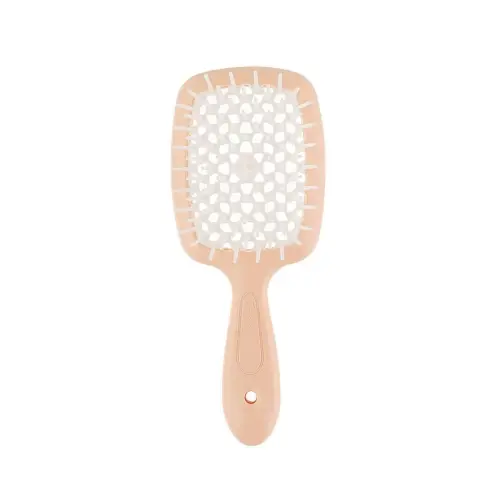 Janeke Superbrush Расческа Маленькая Персиковая/Белая 17,5X7X3 см