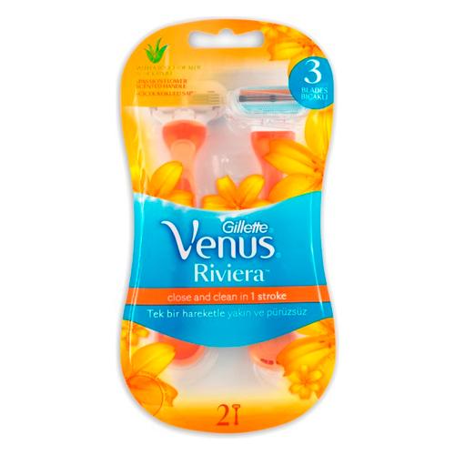 Gillette  Venus Riviera Станок бритвенный женский 2 шт