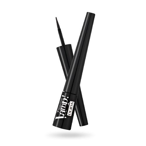 PUPA Подводка для глаз т.100 с фетровым аппликатором   VAMP! DEFINITION LINER, черная