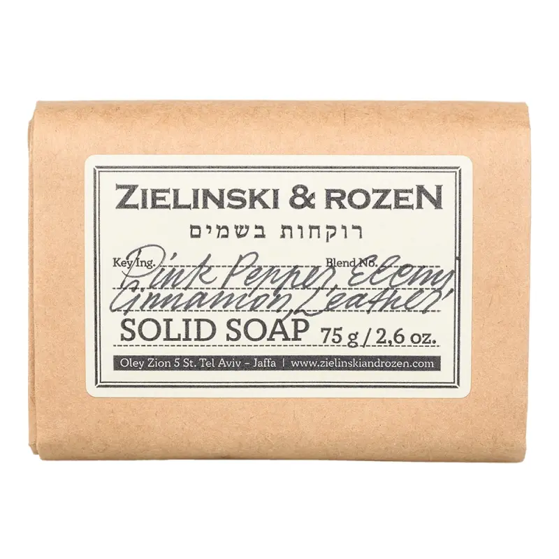 Zielinski & Rozen  Solid soap Твердое мыло “202” Розовый Перец, Элеми, Корица, Кожа (75гр)