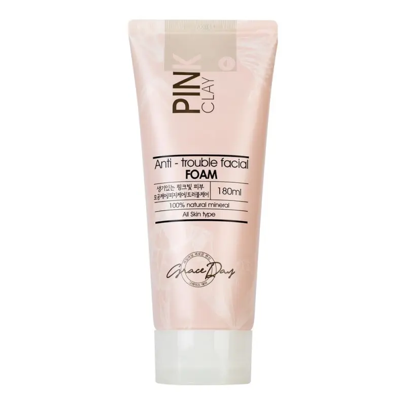 GRACEDAY PINK CLAY ANTI-TROUBLE  FACIAL FOAM