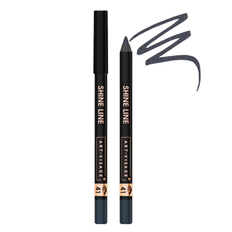 Art Visage Карандаш для глаз устойч водостойкий SHINE LINE 41 оникс