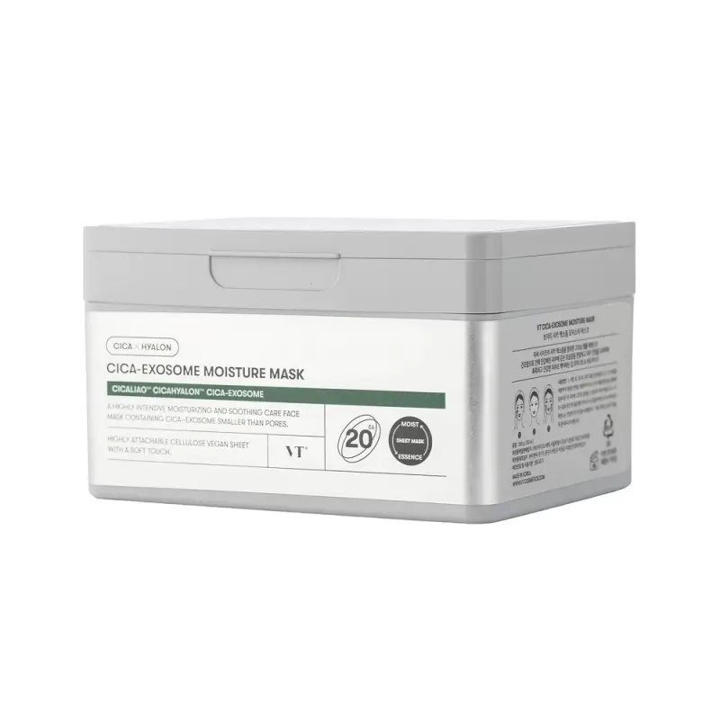 VT CICA-EXOSOME MOISTURE MASK Набор увлажняющих масок с липосомами Cica 20шт 350 мл