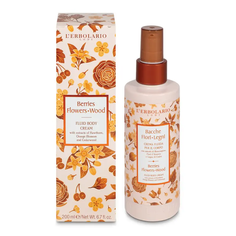 L'Erbolario Berries Flowers Wood Fluid Body Cream Крем-флюид увлажняющий для тела berries flowers wood fluid body cream 200мл