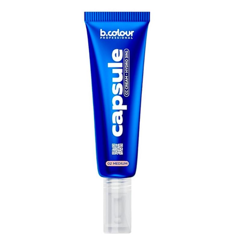 7DAYS B.COLOUR PRO CAPSULE СС крем для лица увлажняющий 3в1 / 02 Medium, 35 мл