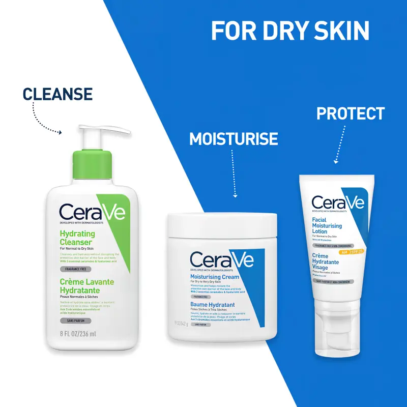 CeraVe ОЧИЩАЮЩИЙ КРЕМ-ГЕЛЬ ДЛЯ НОРМАЛЬНОЙ И СУХОЙ КОЖИ 236МЛ