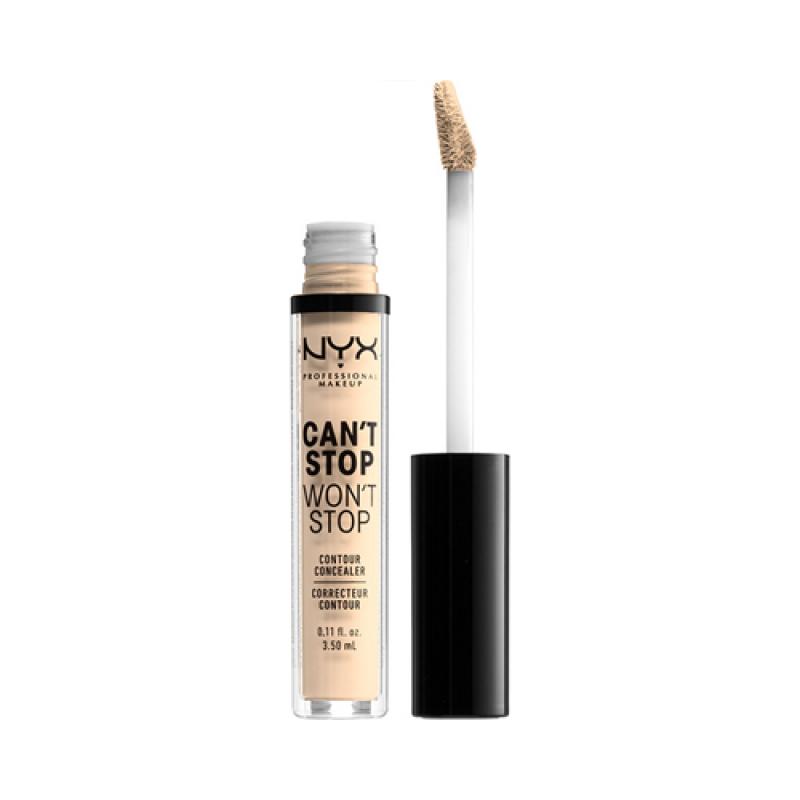 NYX Professional Makeup Kонсилер для лица Can`t Stop Won`t Stop Contour Concealer, Оттенок 01, Pale, матовый, 3.5 мл.