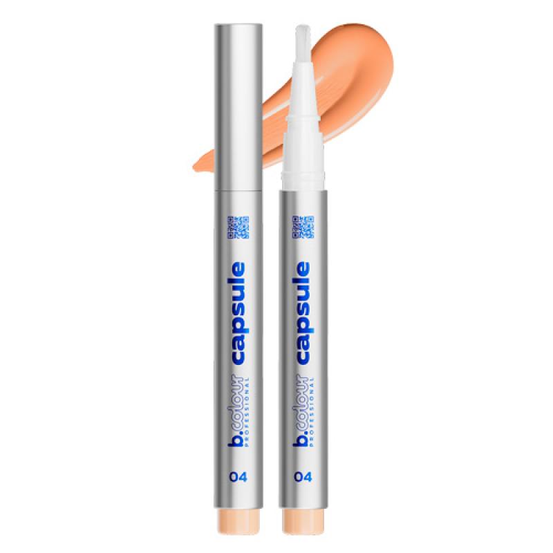 7DAYS B.COLOUR PRO CAPSULE Консилер для лица и глаз увлажняющий / 04 Honey, 2,2 г