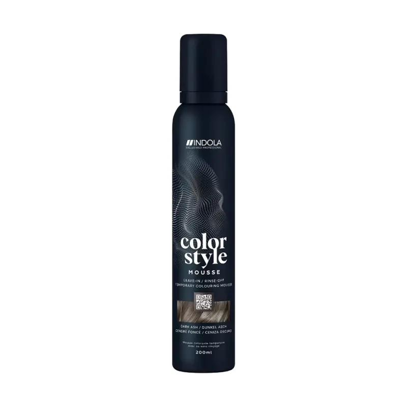 INDOLA Color Style Mousse Dark Ash Оттеночный мусс для укладки волос Темный Пепельный 200мл