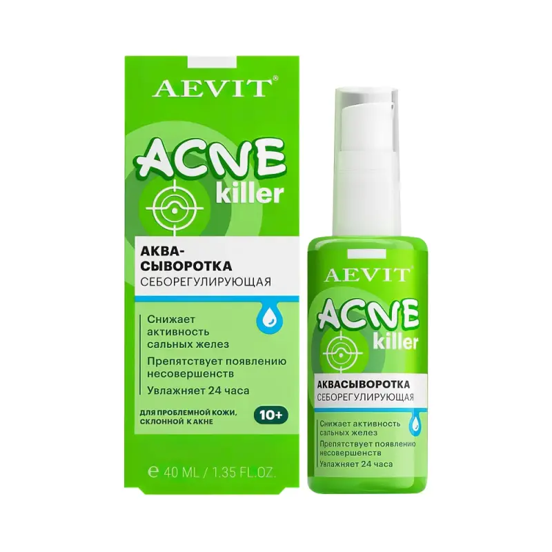 AEVIT ACNEKILLER аквасыворотка себорегулирующая 40 мл