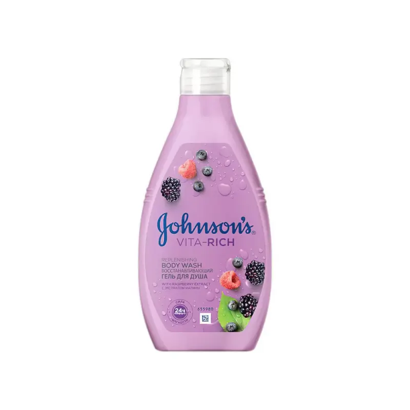 Johnson’s® Vita-Rich гель для душа с экстрактом Малины 400 мл