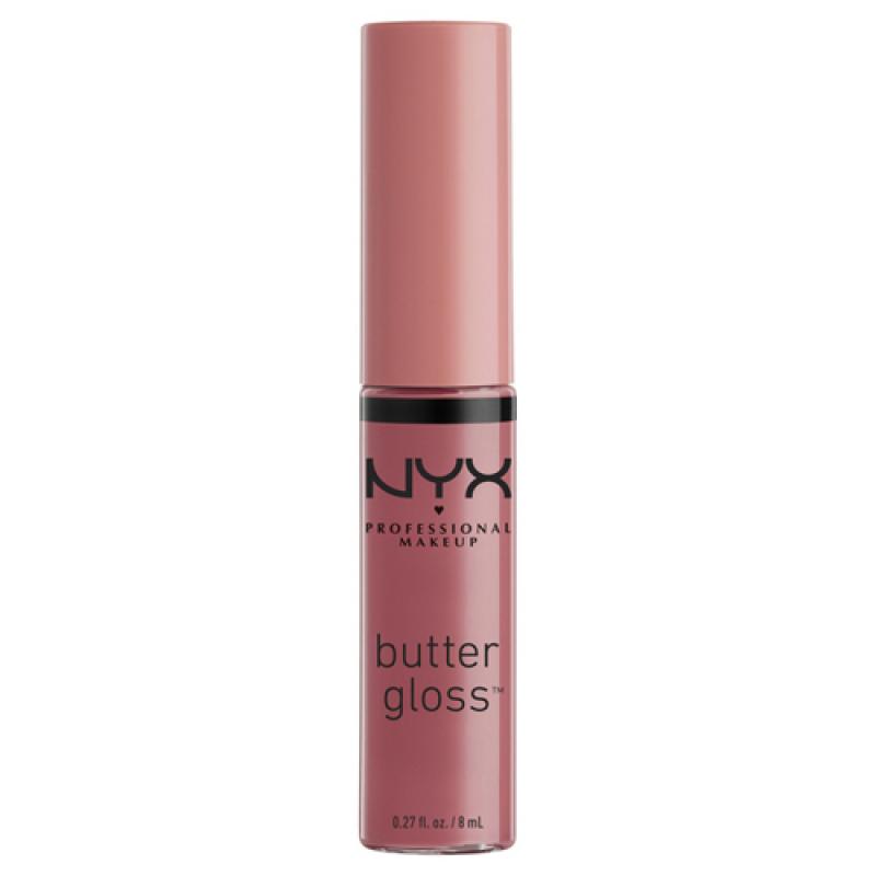 NYX Professional Makeup Увлажняющий блеск для губ Butter Lip Gloss, 15 Angel Food Cake, холодно - розовый, глянцевый, 8 мл.