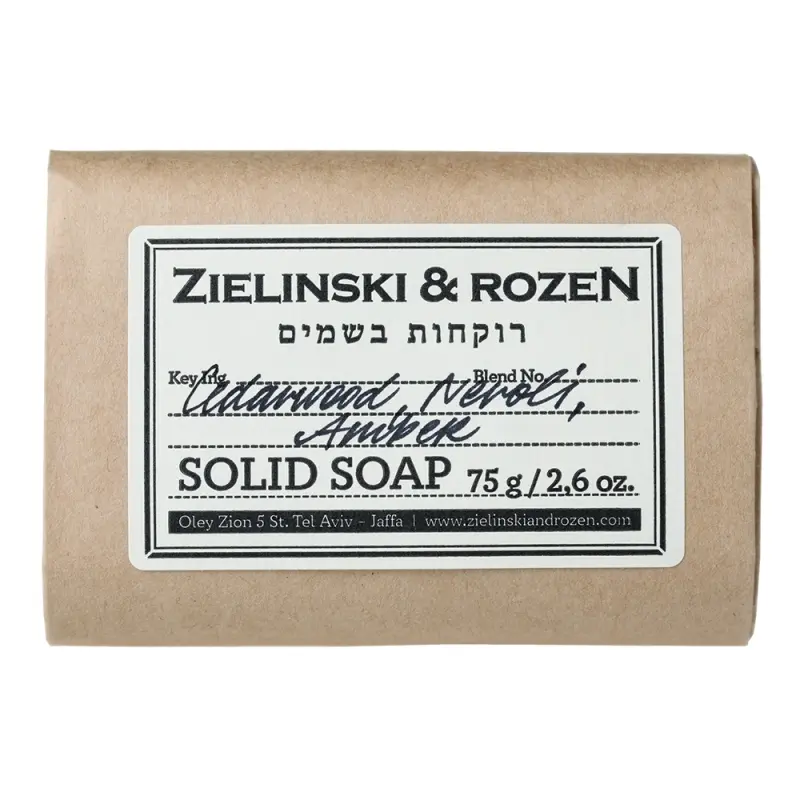 Zielinski & Rozen  Solid soap Cedar, Sandalwood, Amber, Patchouli  Твердое мыло Кедр, Сандал, Амбра, Пачули 75гр