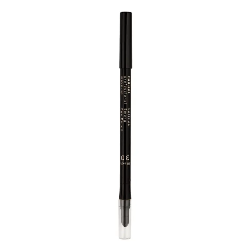 RADIANT  SOFT LINE WATERPROOF SMOKY EYES PENCIL No 30 - BLACK Карандаш для глаз водостойкий Softline Eye Pencil Waterproof, т. 30 черный смоки