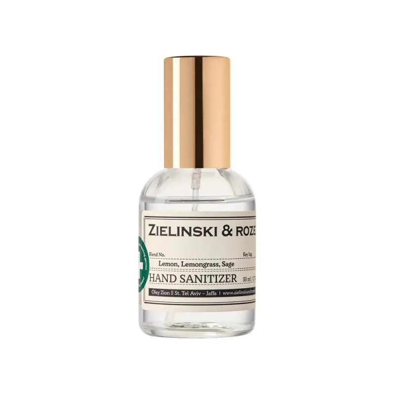Zielinski & Rozen Sanitizer Hand spray Lemon, Lemongrass & Sage  Санитайзер Спрей для рук Лимон, Лемонграсс, Шалфей 50мл