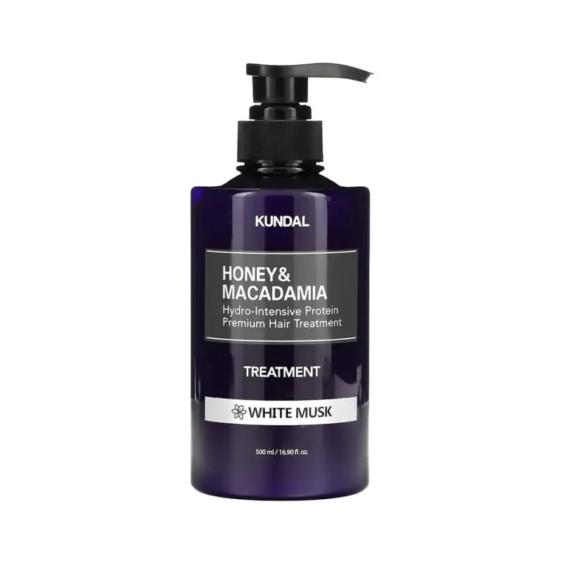 KUNDAL КОНДИЦИОНЕР ДЛЯ ВОЛОС HONEY/MACADAMIA PROTEIN PREMIUM TREATMENT 500ML (KUNDAL) WHITE MUSK