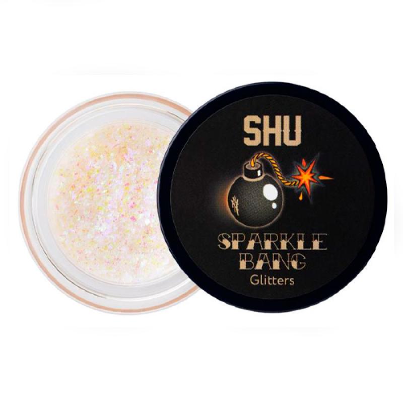 SHU ГЛИТТЕР ДЛЯ МАКИЯЖА ЛИЦА И ТЕЛА SPARKLE BANG SHU №133 дуохромный фиолетовый