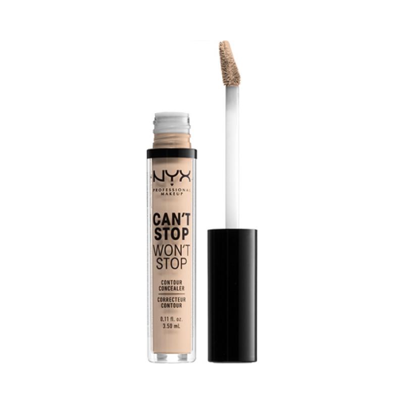 NYX Professional Makeup Консилер для лица Can`t Stop Won`t Stop Contour Concealer, 02 Alabaster, матовый, 3.5 мл.