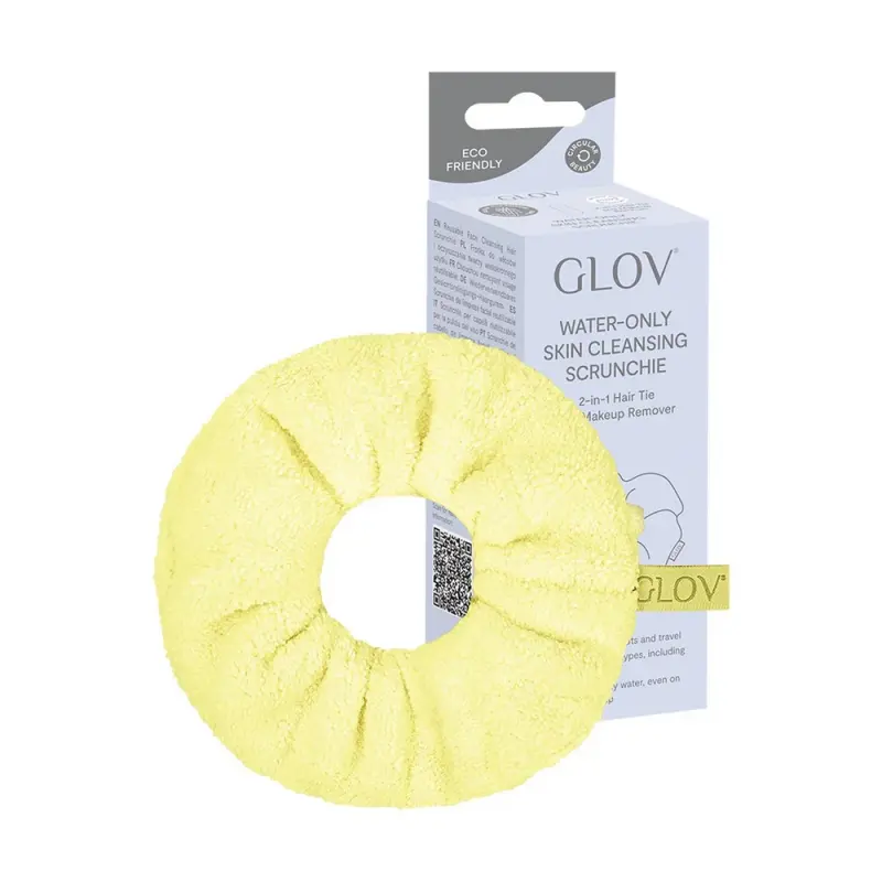 GLOV Water-Only Skin Cleansing Scrunchie Baby Banana INT W5