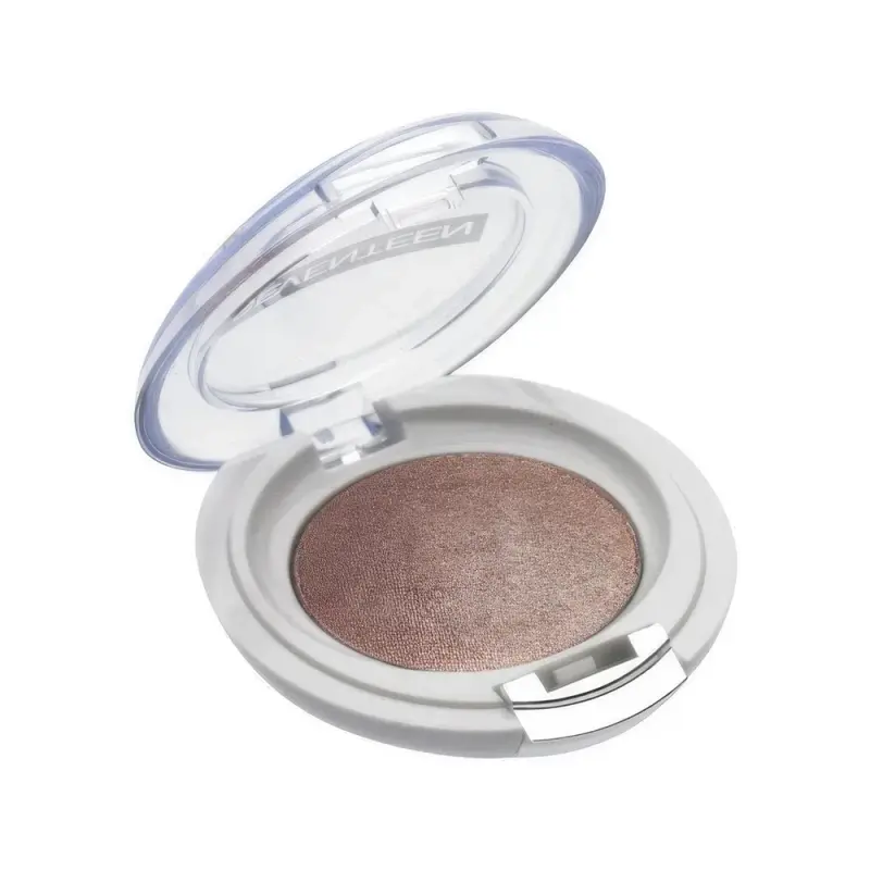 Seventeen Cosmetics Тени д/век компактные тон 01 Extra Sparkle Shadow розовые