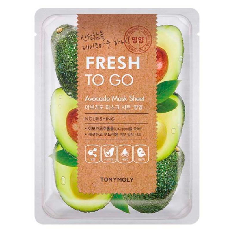 Tony Moly Маска для лица FRESH TO GO AVOCADO MASK SHEET