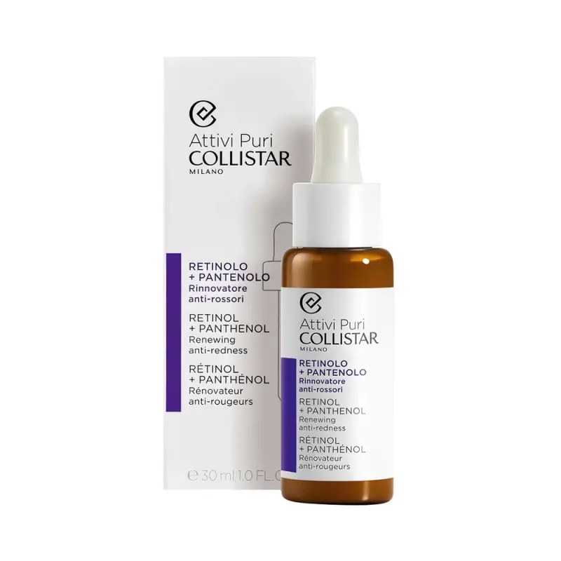 COLLISTAR ATTIVI PURI RETINOL + PANTHENOL Сыворотка с ретинолом и пантенолом 30 ml