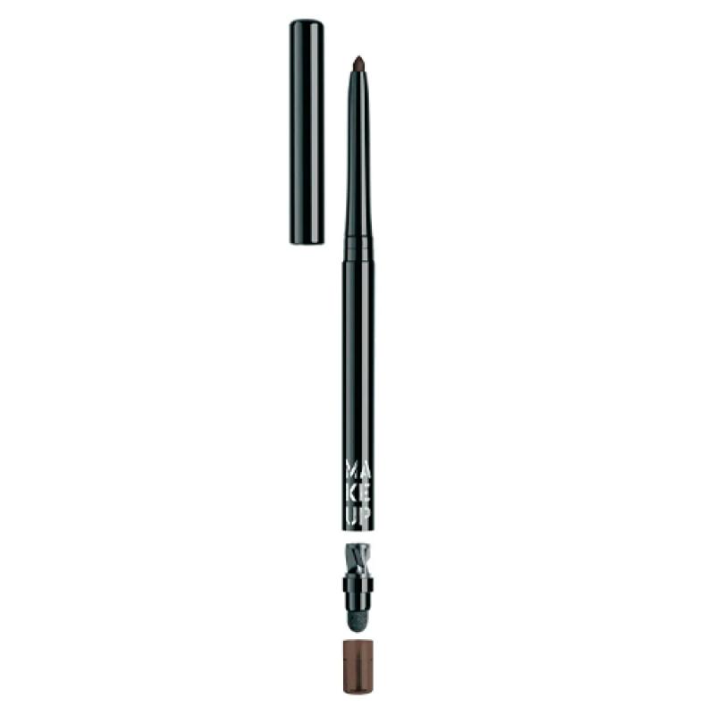 Make up Factory Автоматический контурный карандаш для глаз  Automatic Eyeliner  т.04 шоколадный черный