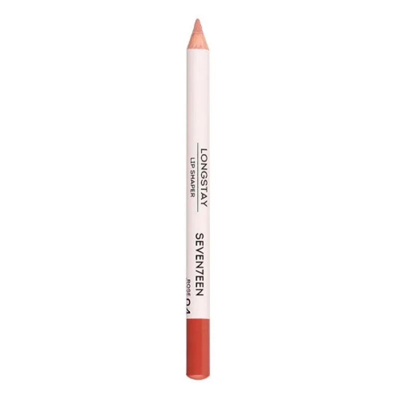 Seventeen Карандаш д/губ устойчивый т.4  LONGSTAY LIP SHAPER PENCIL розовый бутон